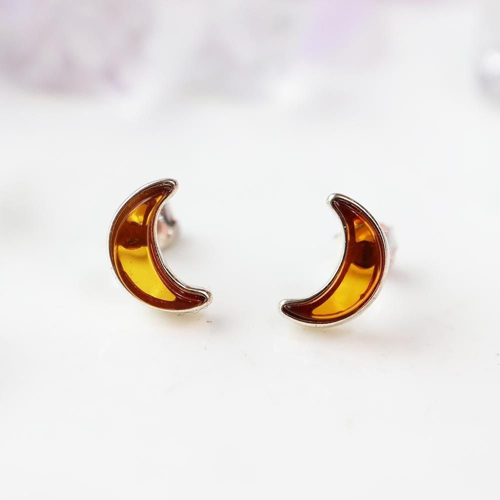 琥珀のヴィンテージイヤリング - 海福雑貨通販部