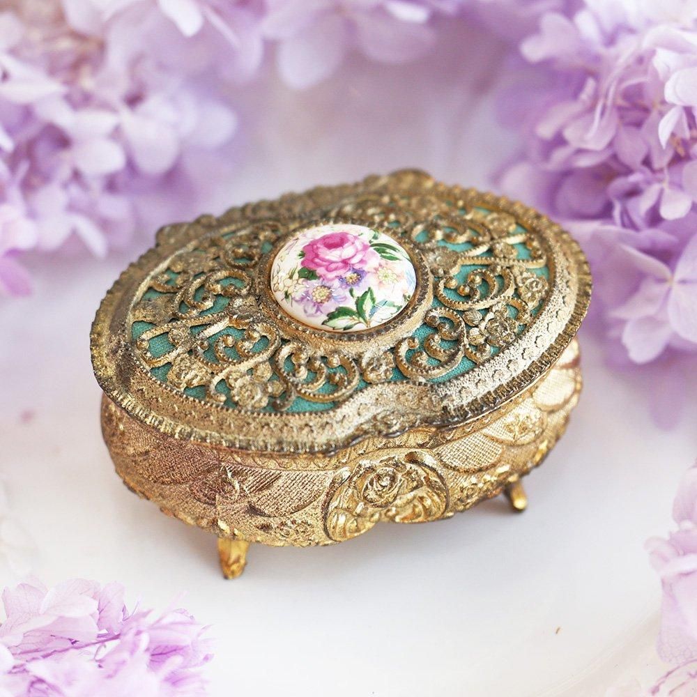 豪華で新しい 螺鈿細工 レトロ ジュエリーボックス 鶴 厚 工芸品