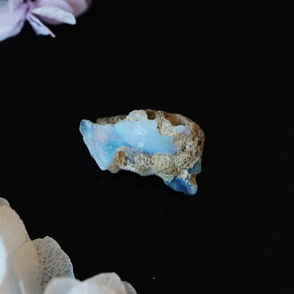 【38ct】エチオピア　オパール　原石　天然石　鉱物　標本　鉱石　ブルー Amazon.co.jp: 《 大きい エチオピアオパール原石 ブルー系