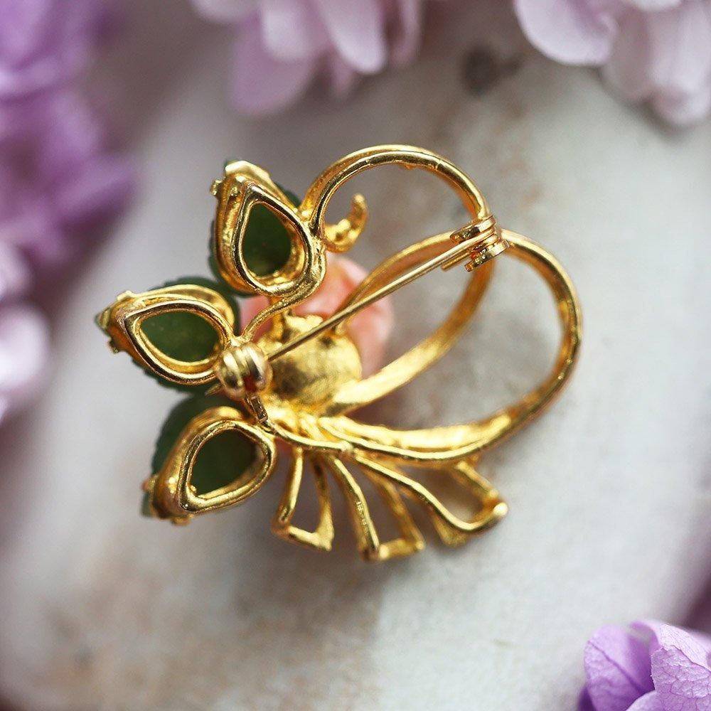 純金 薔薇(バラ)のブローチ | レディース,ブローチ | PRIMA GOLD