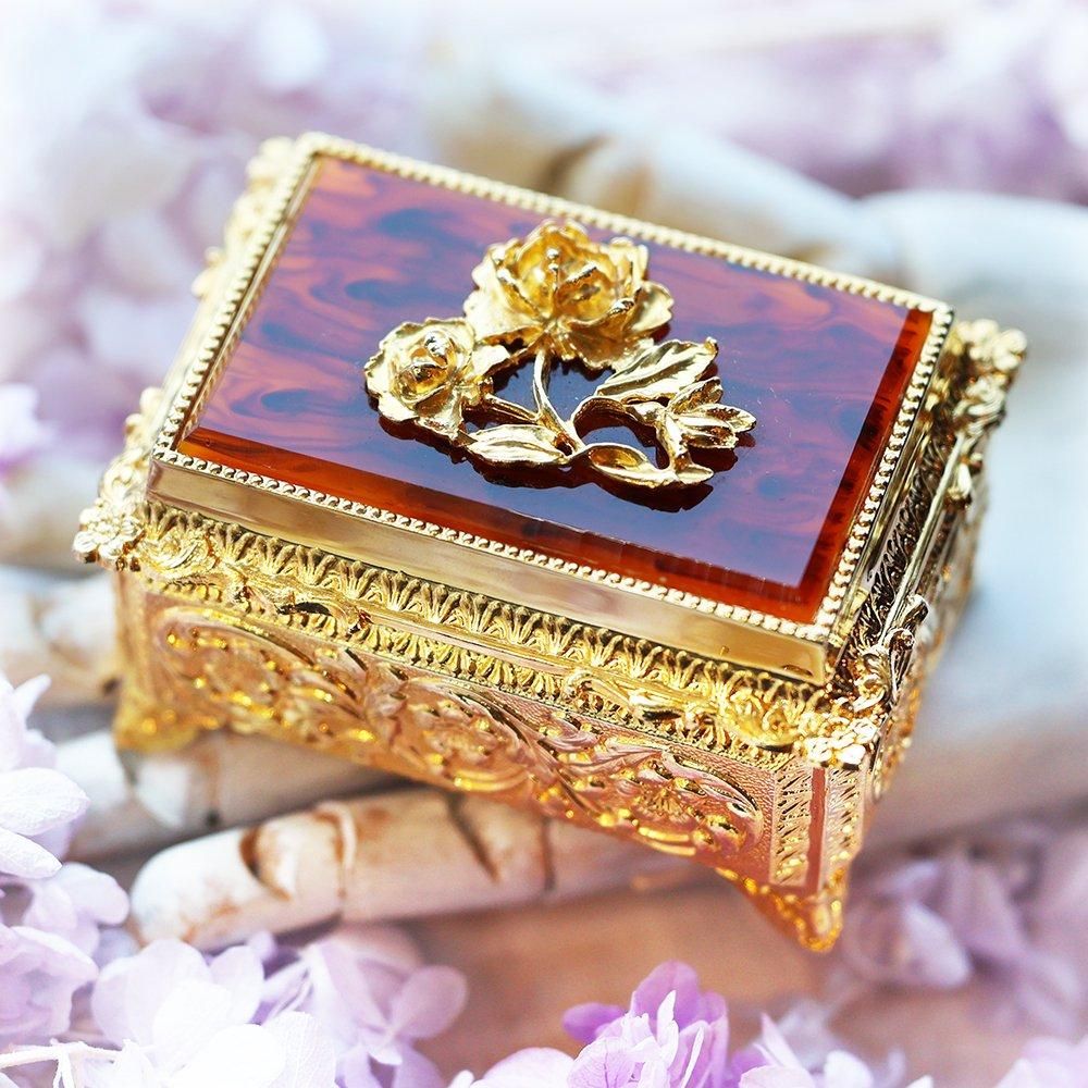 薔薇のオルゴール付きジュエリーケース - 海福雑貨通販部 薔薇のオルゴール付きジュエリーケース - 海福雑貨通販部