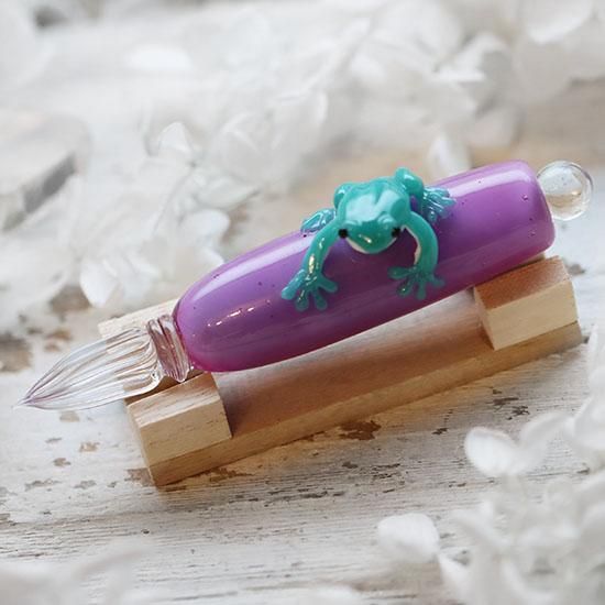カエルのガラスペン - 海福雑貨通販部