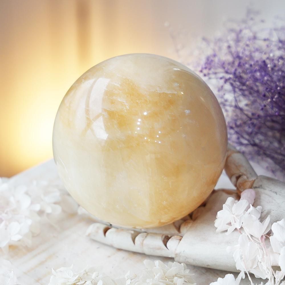 ゴールデンカルサイト丸玉（特大）- 海福雑貨通販部