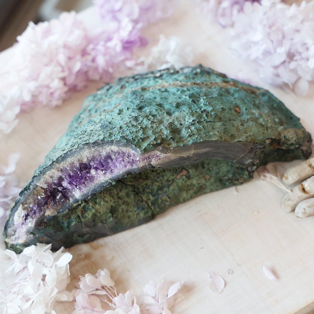 ブラジル産アメジストジオード（特大）- 海福雑貨通販部