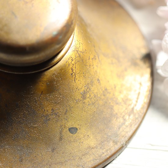 真鍮製アンティークインク壺 - 海福雑貨通販部