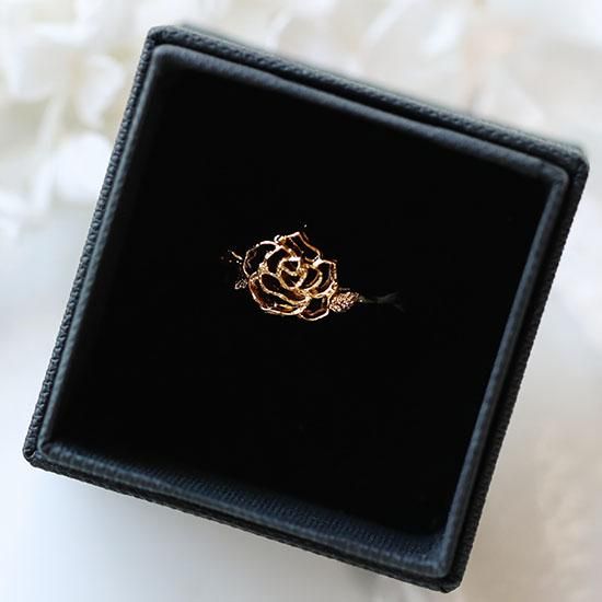 薔薇シリーズ・ローズリング（ゴールド）- 海福雑貨通販部