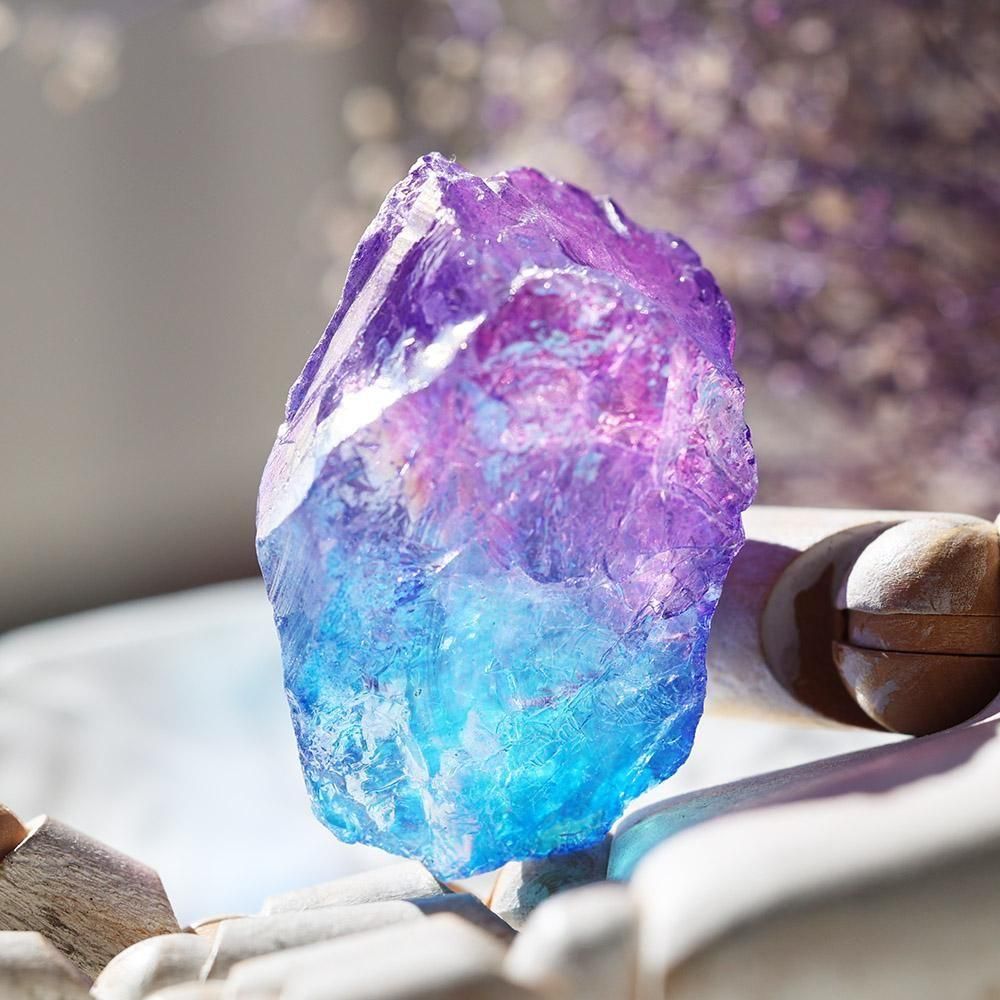 バイカラーオーラクリスタル（青紫） - 海福雑貨通販部