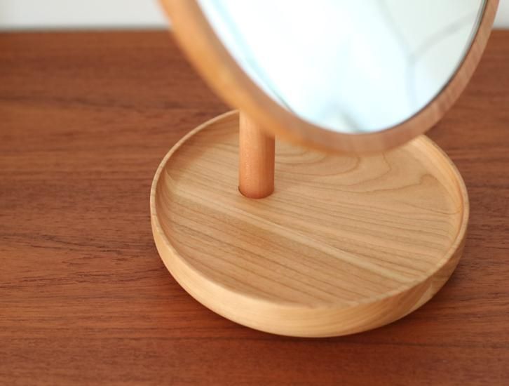 【美品】BENCA ベンカ アネモネ 卓上ミラー オーク材 BENCA ANEMONE Vanity mirror（ベンカ アネモネヴァニティ