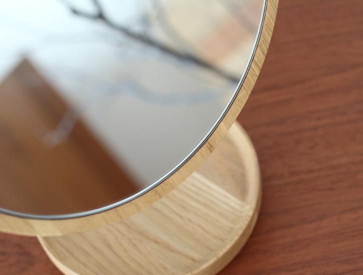 【美品】BENCA ベンカ アネモネ 卓上ミラー オーク材 BENCA ANEMONE Vanity mirror（ベンカ アネモネヴァニティ