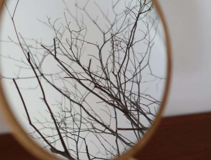 【美品】BENCA ベンカ アネモネ 卓上ミラー オーク材 BENCA ANEMONE Vanity mirror（ベンカ アネモネヴァニティ