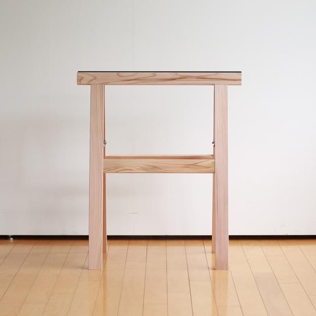 ウッドスタンドSOHO（ロー）W60×H32cm／天板をのせてデスクや作業台