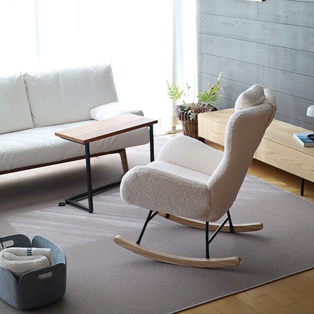 C59ロッキングボアチェア｜アイボリー