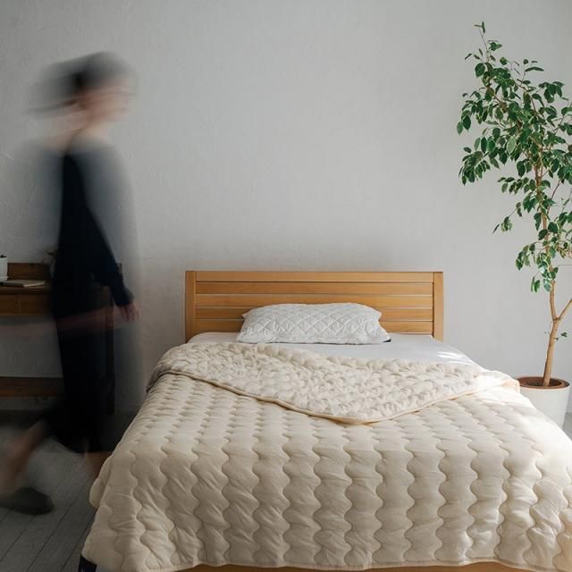 billerbeck 肌掛け キャメル シングル 130×190cm ドイツ製 ウール