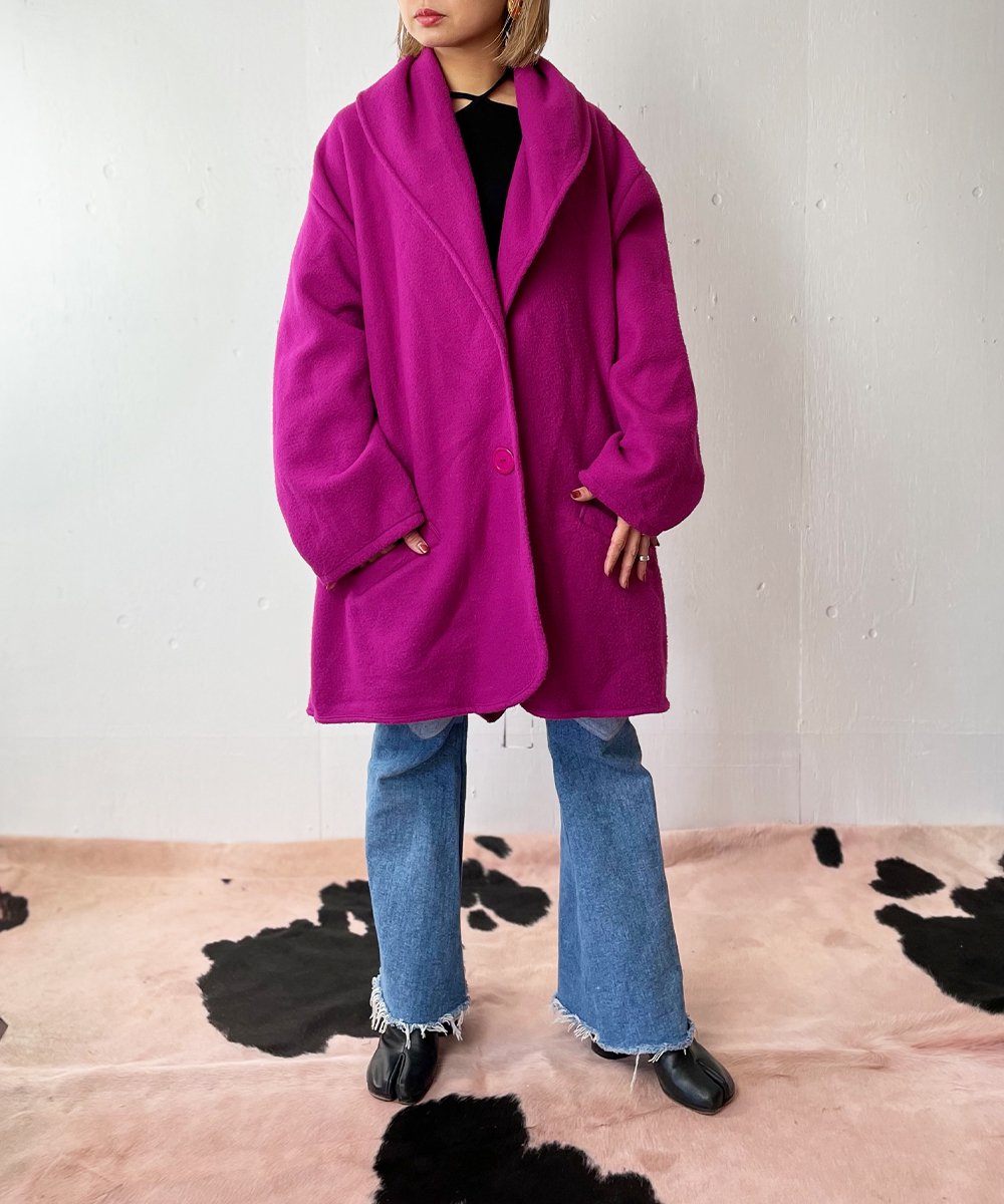 【P-11】Fleece Big Silhouette Chester Vintage Coat／MIDE IN U.S.A.
