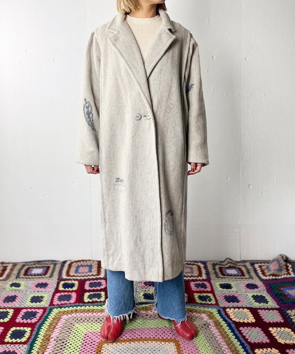 【P-11】Amy tattoo Pure Wool Vintage Coat／Made in U.S.A