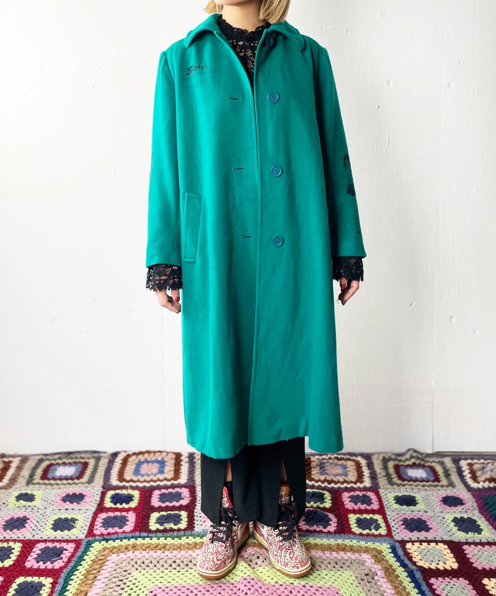 【P-11】Amy tattoo Pure Wool Vintage Coat／Made in U.S.A.
