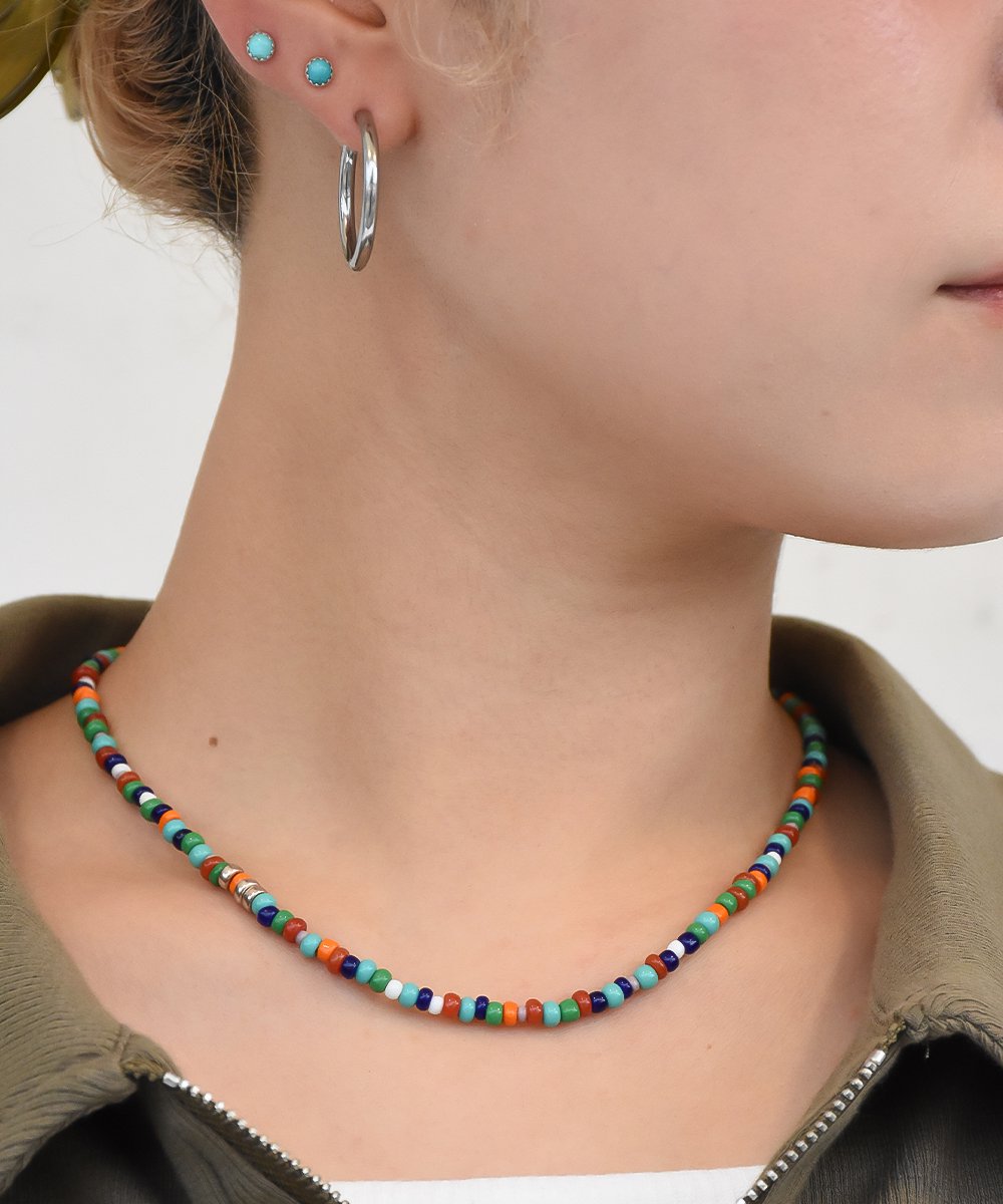Folk/NRAYDYMurano Glass Beads Necklace/40cm/45cm (Sixties)