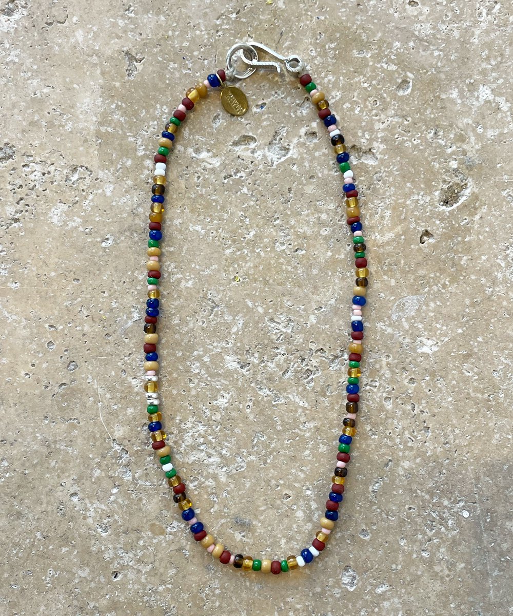 【Folk/N×RAYDY】Murano Glass Beads Necklace/40cm (Sedona)
