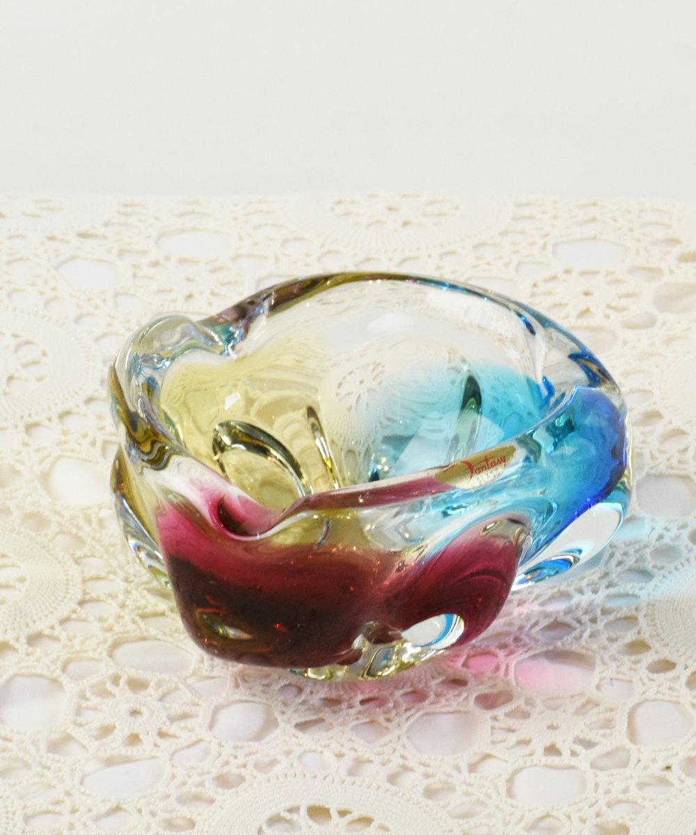 【Vintage Flower Vase】Glass Tray No.1