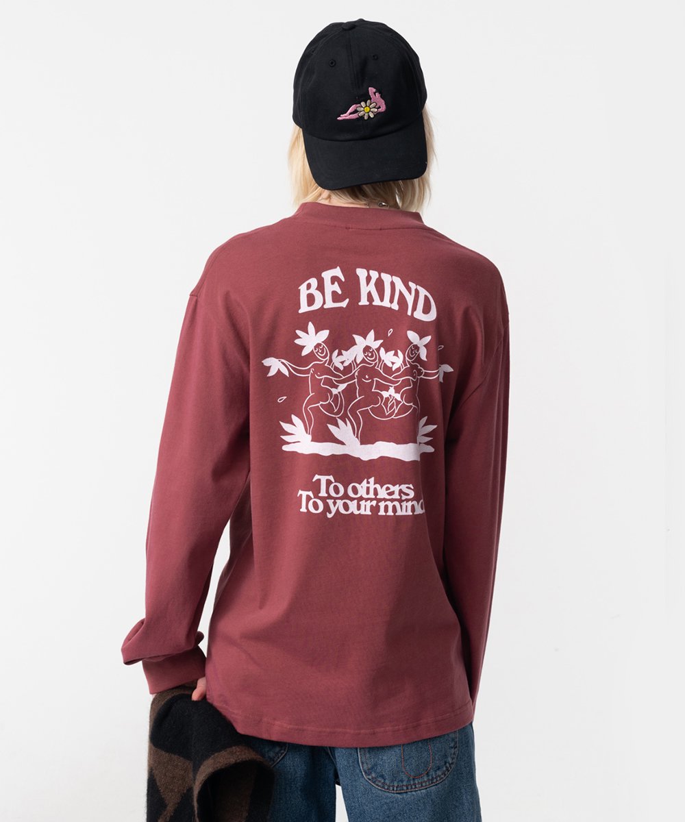 【Carne Bollente】Be Kind LS Tee (Washed Burgundy)<img class='new_mark_img2' src='https://img.shop-pro.jp/img/new/icons20.gif' style='border:none;display:inline;margin:0px;padding:0px;width:auto;' />
