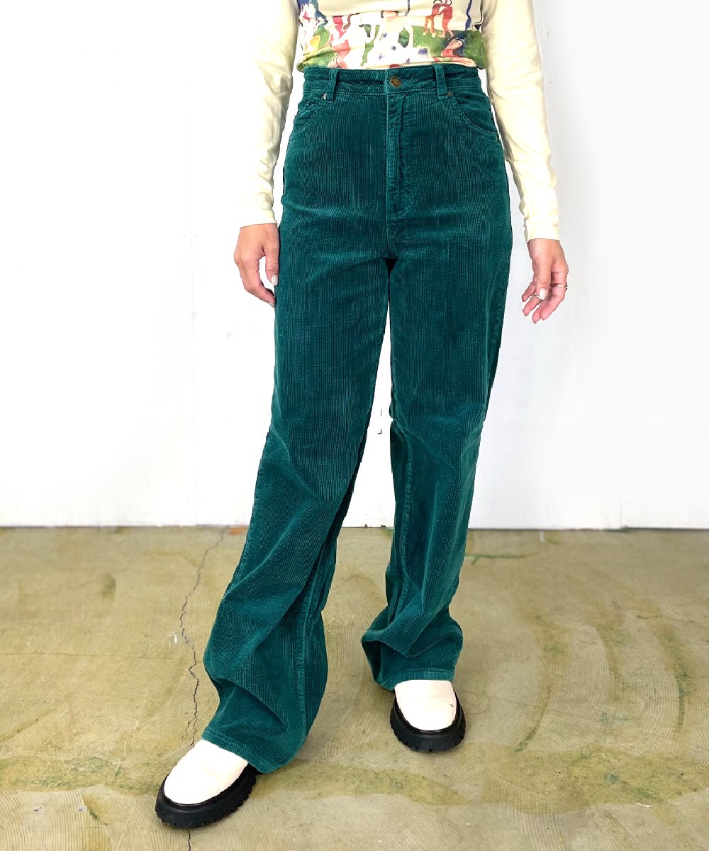 【ROLLA'S】HEIDI Jean Emerald Cord Pants (Emerald) <img class='new_mark_img2' src='https://img.shop-pro.jp/img/new/icons20.gif' style='border:none;display:inline;margin:0px;padding:0px;width:auto;' />
