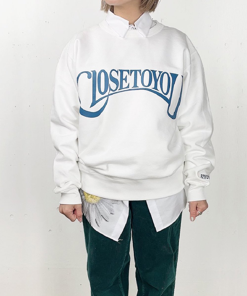 【RAYDY】Close To You Crew Sweat (White)<img class='new_mark_img2' src='https://img.shop-pro.jp/img/new/icons20.gif' style='border:none;display:inline;margin:0px;padding:0px;width:auto;' />