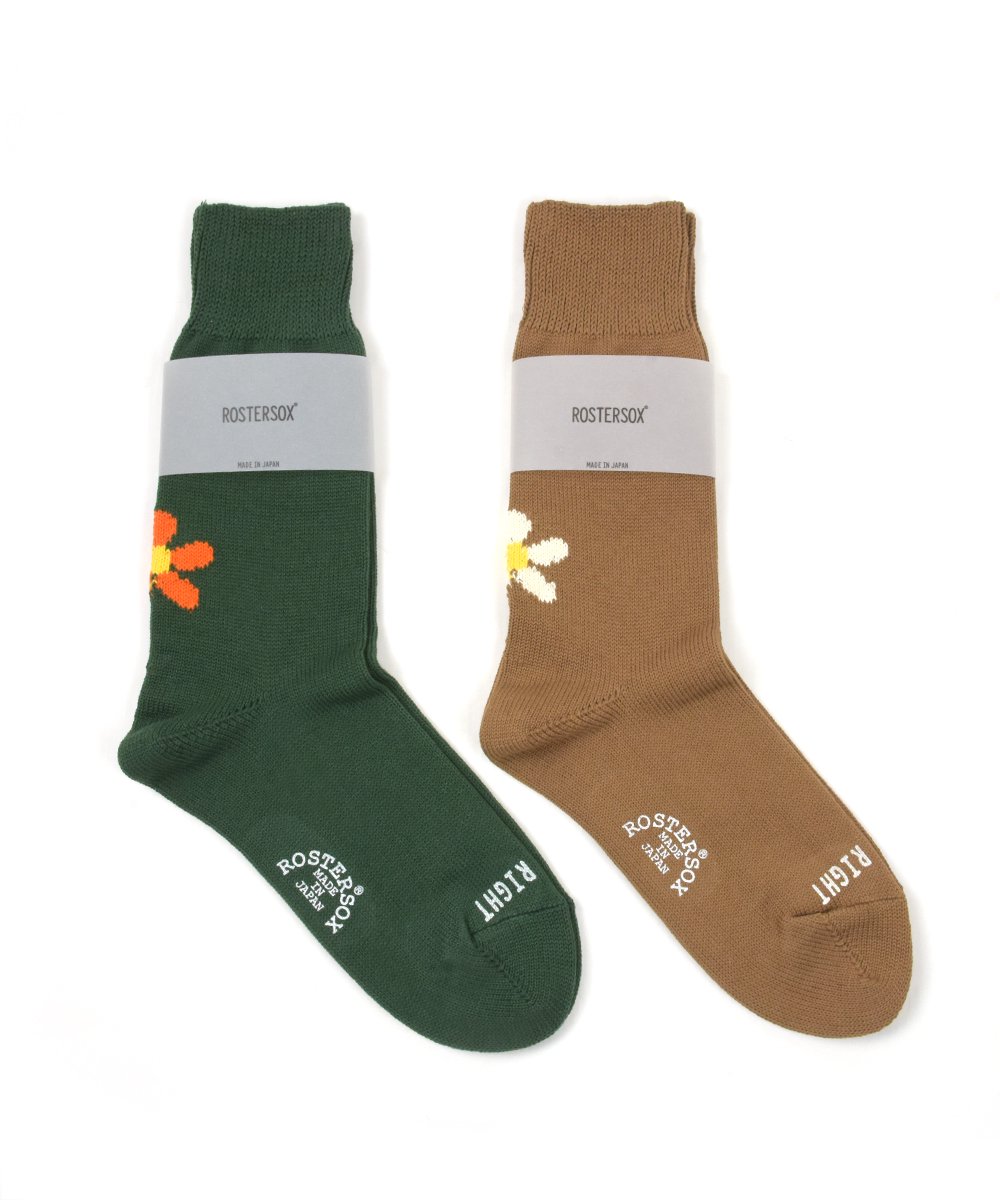【ROSTER SOX】 Flower Socks (2 Color)
