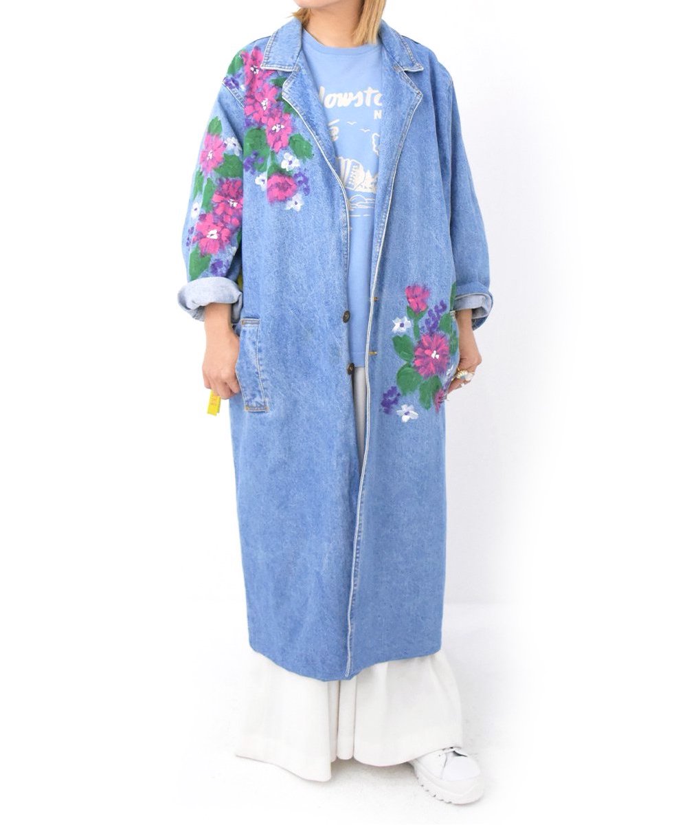 【P-11】 Flower Painting Denim Coat / Made In U.S.A.
                      </a>
          <a href=