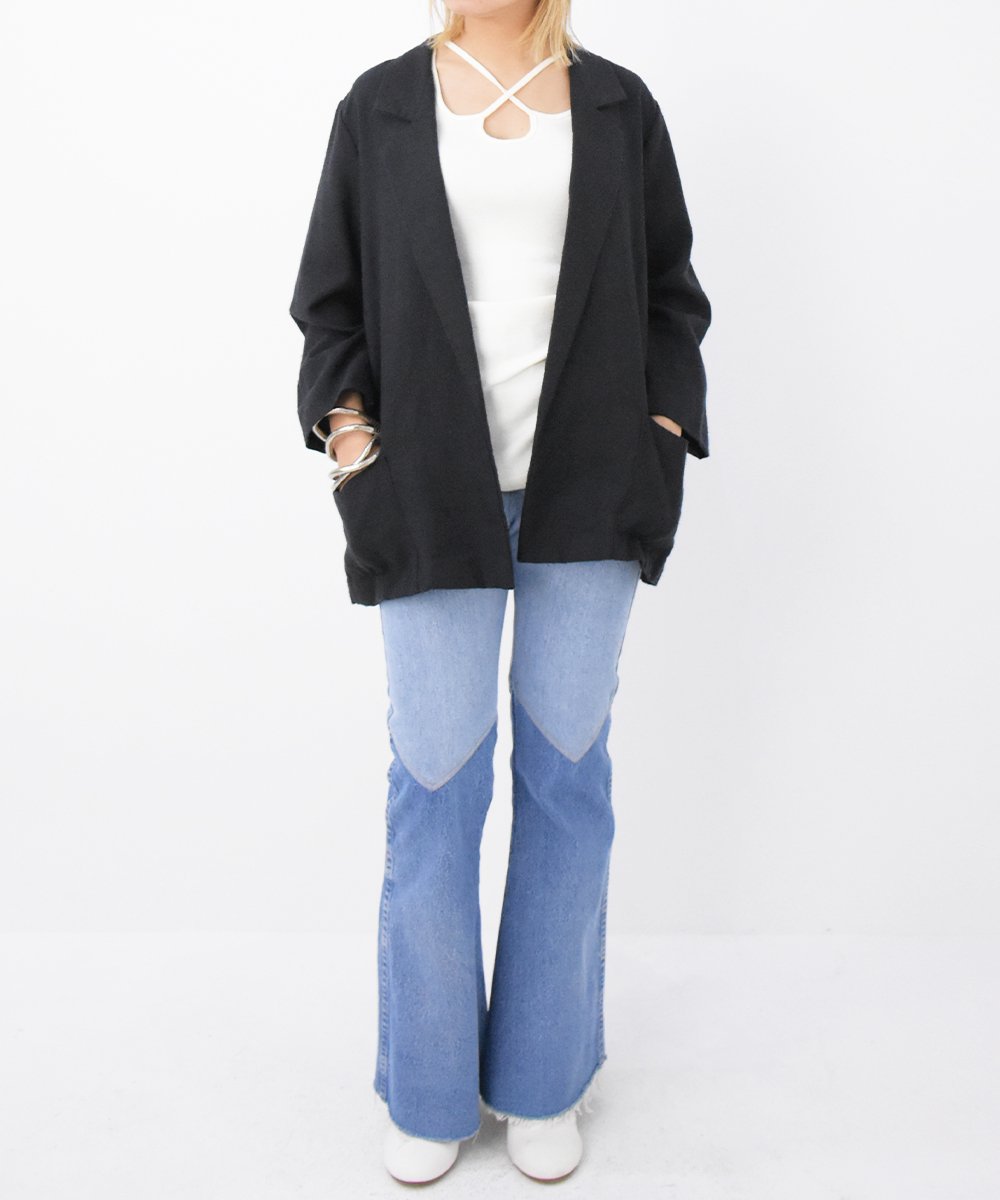【P-11】 Button Less Rayon Jacket / Made In U.S.A.
