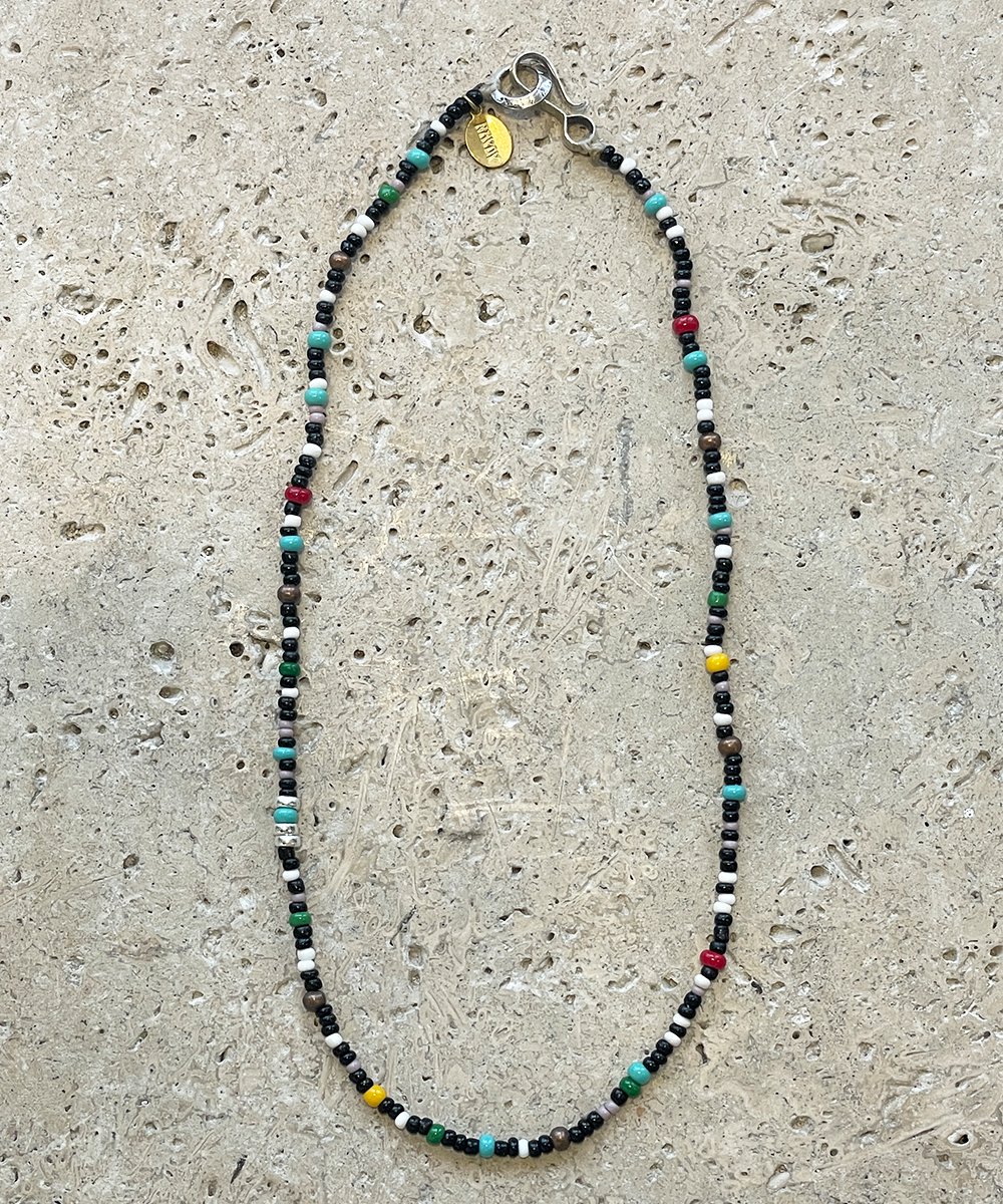 【Folk/N×RAYDY】Murano Glass Beads Necklace/45cm (Full Moon)