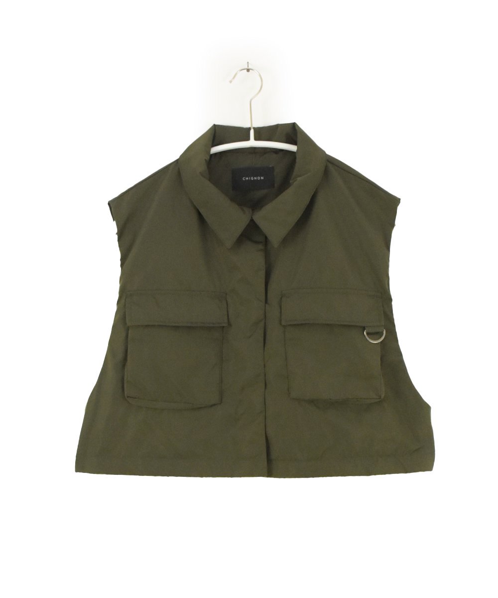 【CHIGNON】Inner Cotton Short Vest (2Color)