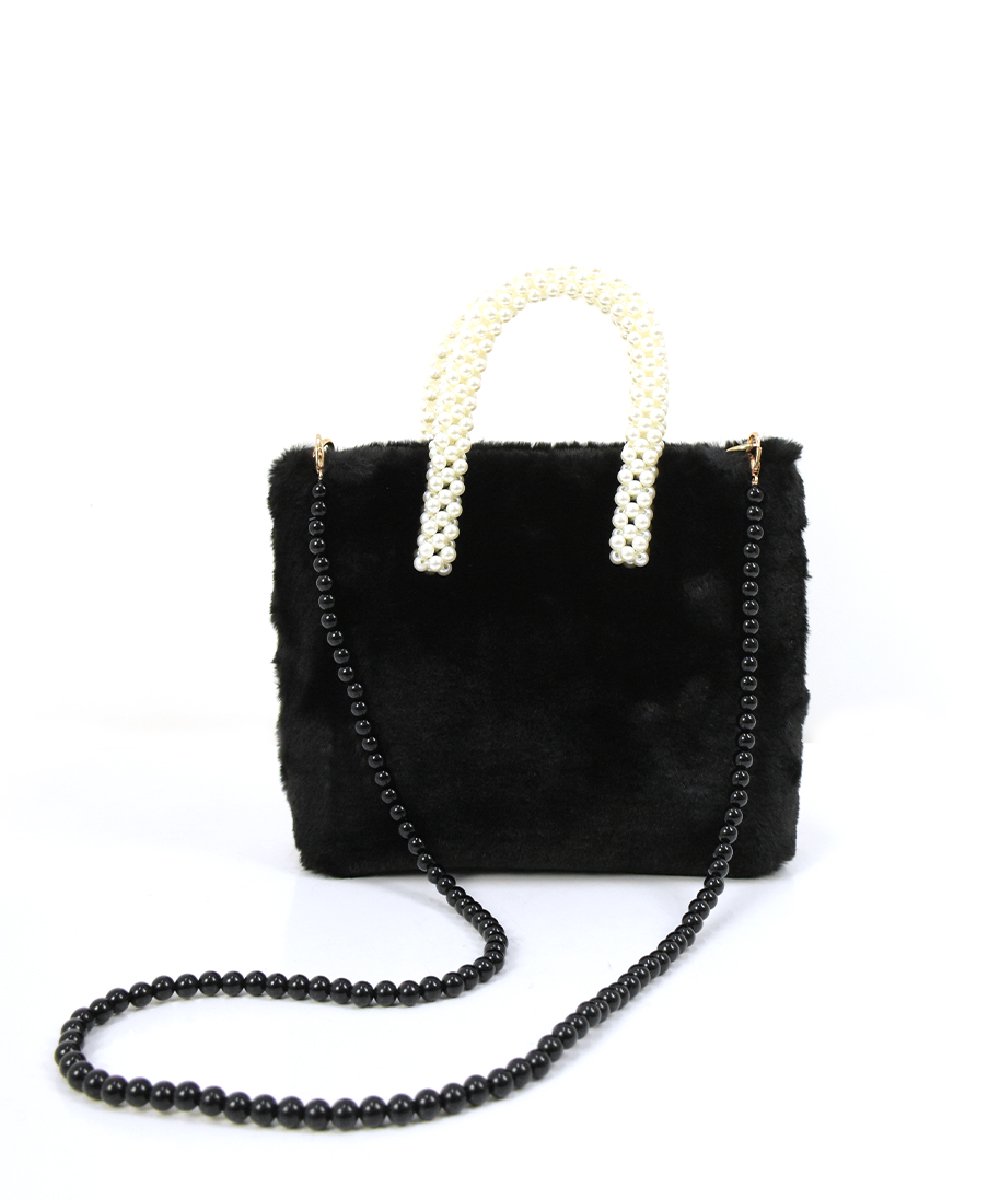 【Sister Jane】Sunstone Faux Fur Bag (Black)