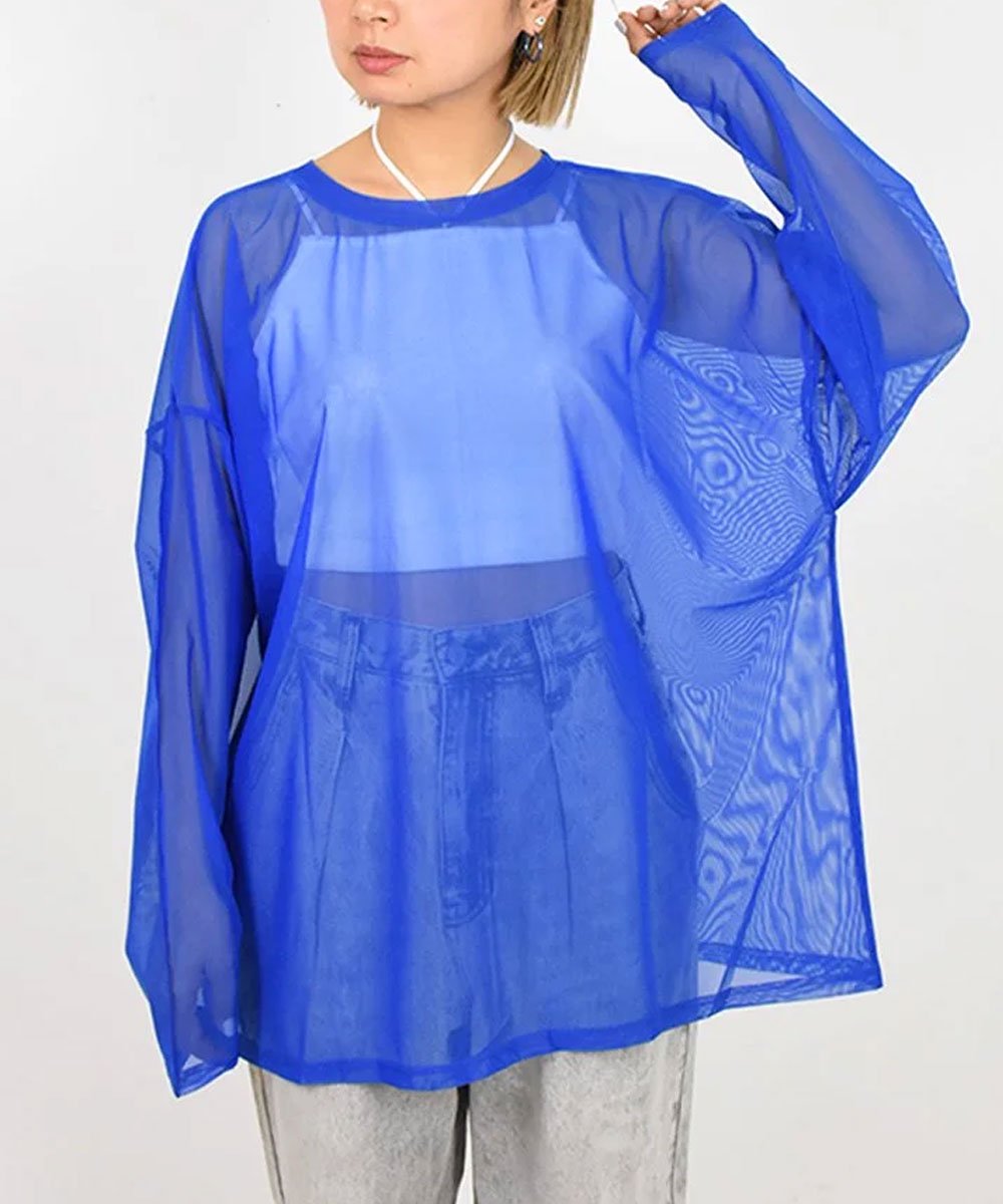 CHIGNONTulle Long Tee (2Color)<img class='new_mark_img2' src='https://img.shop-pro.jp/img/new/icons8.gif' style='border:none;display:inline;margin:0px;padding:0px;width:auto;' />