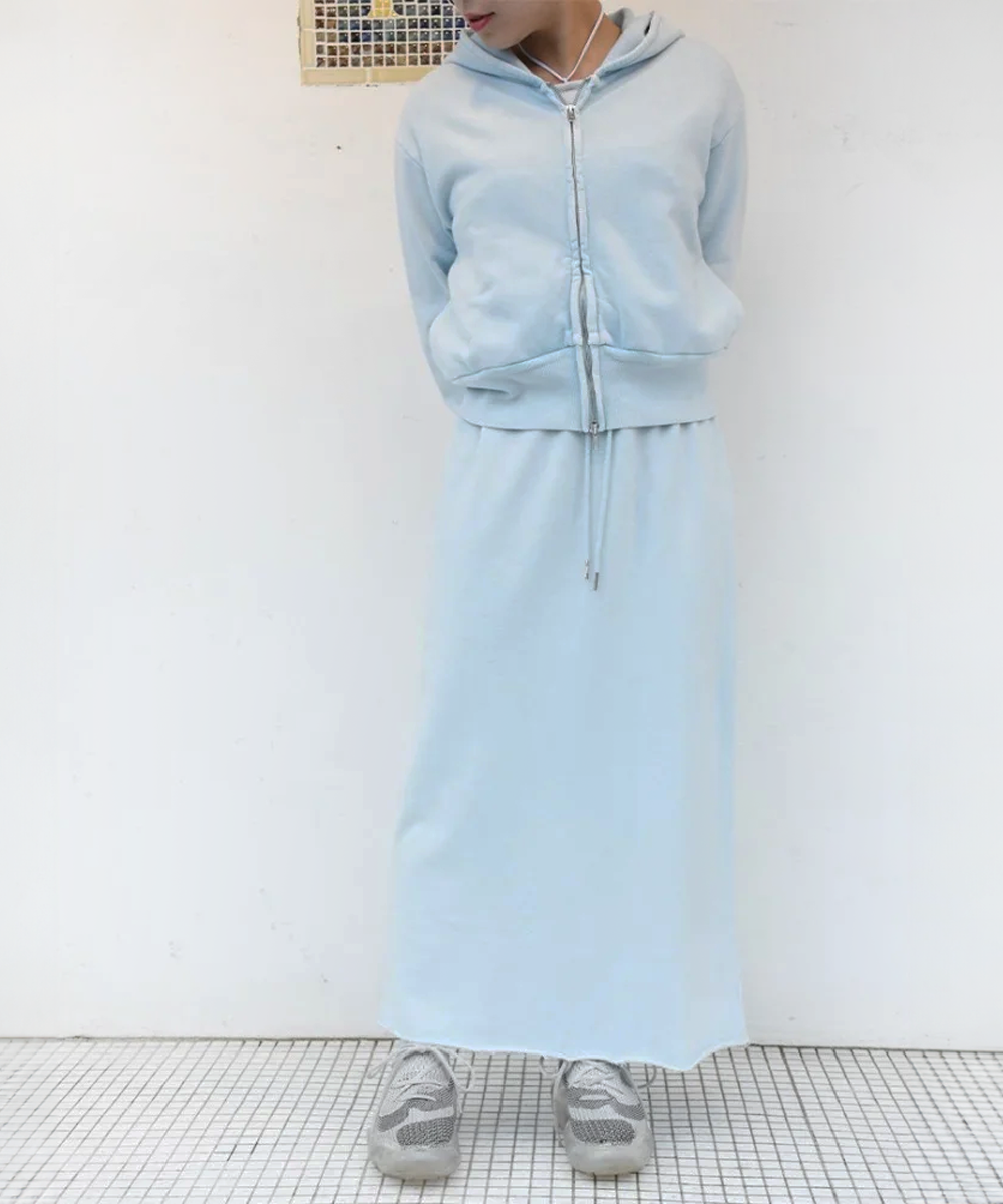AloreChemical Long Skirt (sax)<img class='new_mark_img2' src='https://img.shop-pro.jp/img/new/icons8.gif' style='border:none;display:inline;margin:0px;padding:0px;width:auto;' />