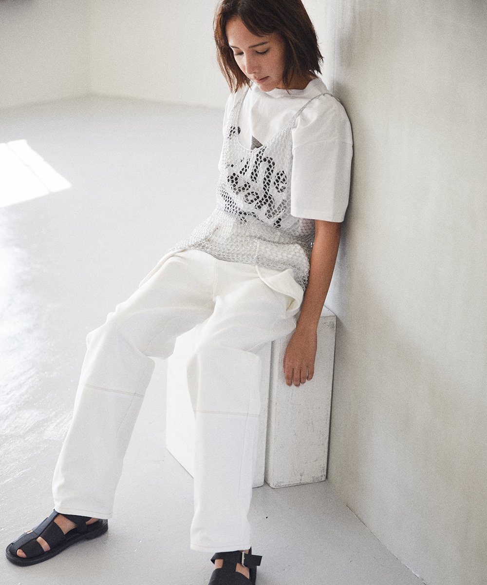 WoMFlap Pocket Roll Up Denim(OFF WHITE)<img class='new_mark_img2' src='https://img.shop-pro.jp/img/new/icons8.gif' style='border:none;display:inline;margin:0px;padding:0px;width:auto;' />