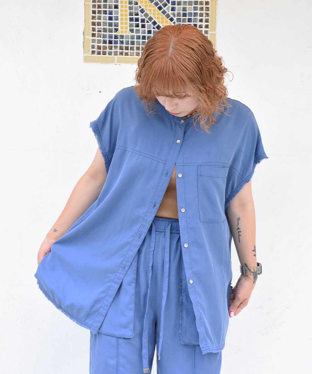 CHIGNONWash French Shirt (Blue)