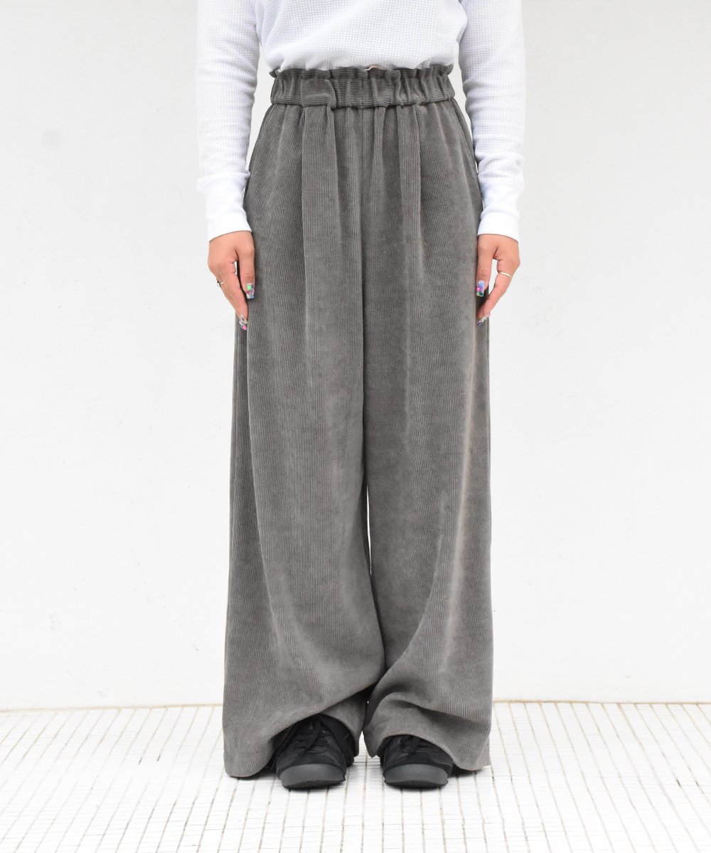 CHIGNONCorduroy Easy Pants (Gray)