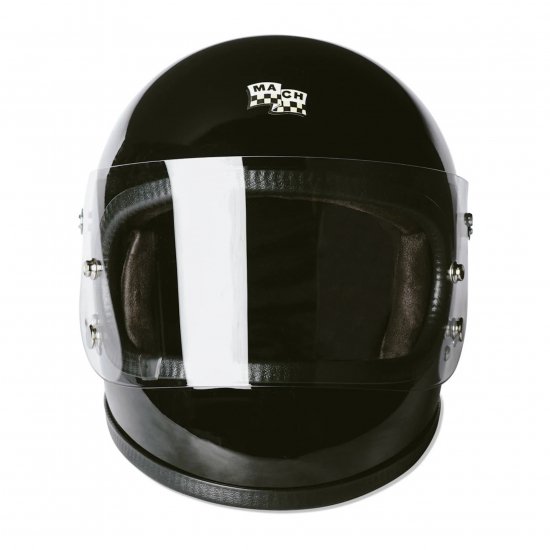 【McHAL】　MACH APOLLO FULL FACE HELMET　GLOSS BLACK - SIDESTAND