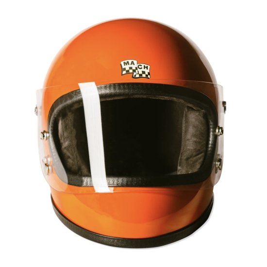 McHAL】 MACH APOLLO FULL FACE HELMET ORANGE - SIDESTAND