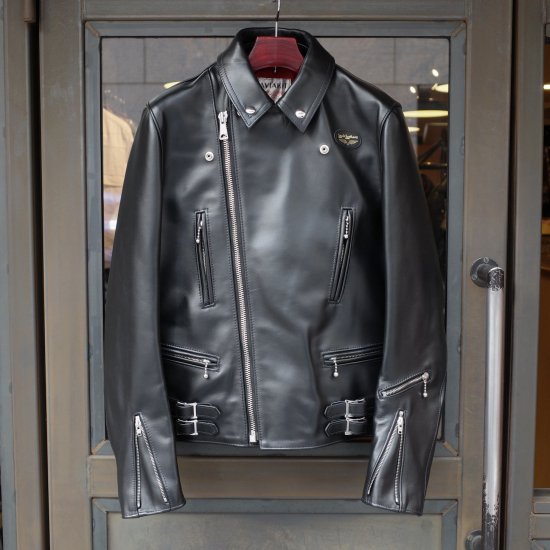 【Lewis Leathers】　No.391 LIGHTNING　Tight Fit　Horse Hide - SIDESTAND