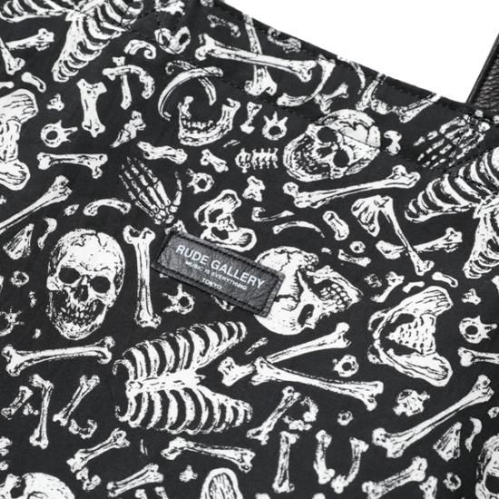 RUDE GALLERY】 ガイコツの地図 REVERSIBLE TOTE BAG ＜ART WORK