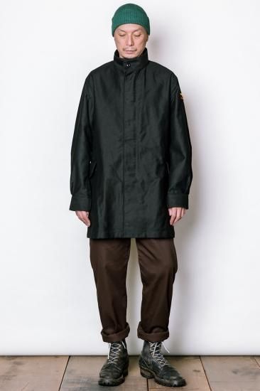 GERUGA】 STAND COLLAR OVER COAT ＜HEAVY MOLESKIN＞ - SIDESTAND