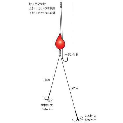 フグカットウ仕掛け25号 2個セット やすっぽい