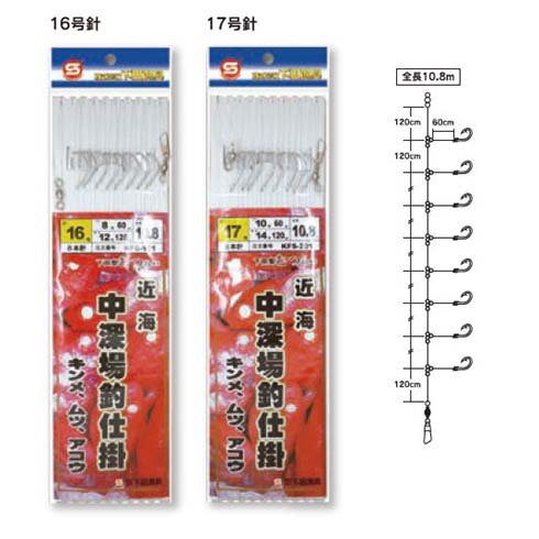 下田漁具　近海 中深場仕掛け8本針　KFS-201 - 玉屋釣具店　通販ショップ