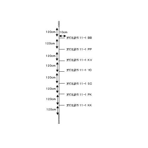 ヤマシタ イカ釣プロサビキ 11cm1段 K5 - 玉屋釣具店　通販ショップ