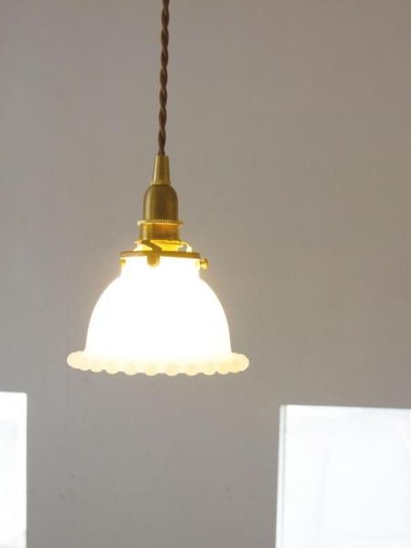 ペンダントE26用 BR60cm ミルクグラスボールシェード 30W相当LED電球