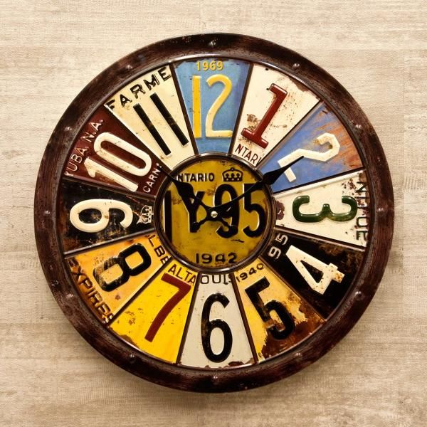 ルート66 アンティークMDFクロック 掛時計 ROUTE66 End of the