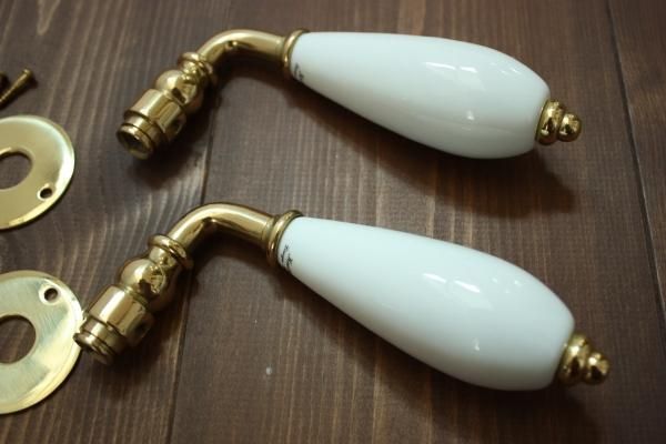 陶器ドアノブセット｜住宅建材雑貨のララサラサ