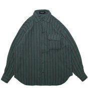 <p>Color-Blocked Striped Shirt / Mint Green</p>