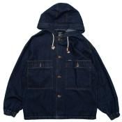<p>Loose Denim Hooded Jacket / Indigo</p>
